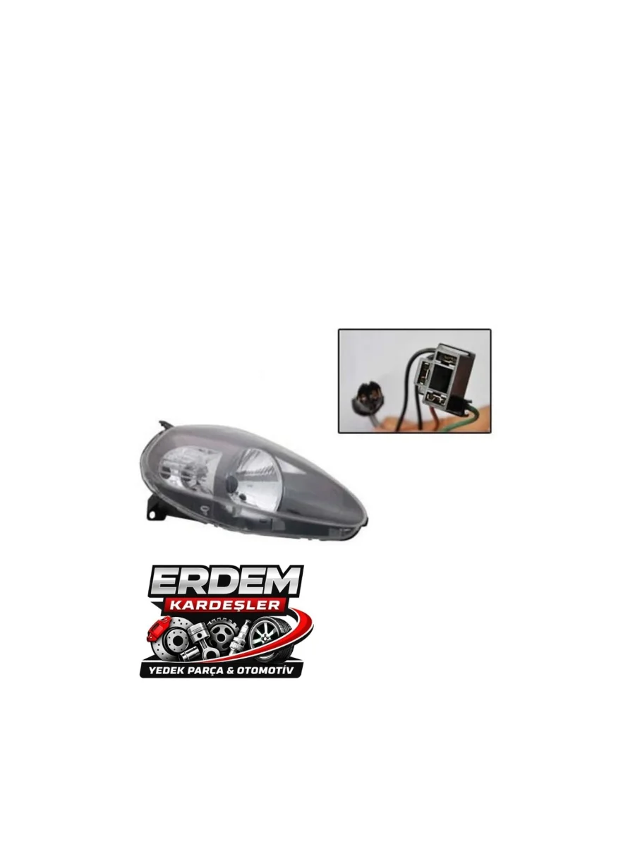 Fiat Grande Punto Ön Sağ Far Gri 14 Pin Motorlu | 51833189