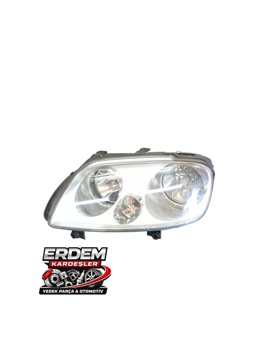 Volkswagen Caddy Ön Far Kristal Şeffaf Cam Komple Ünite (2004-2009)