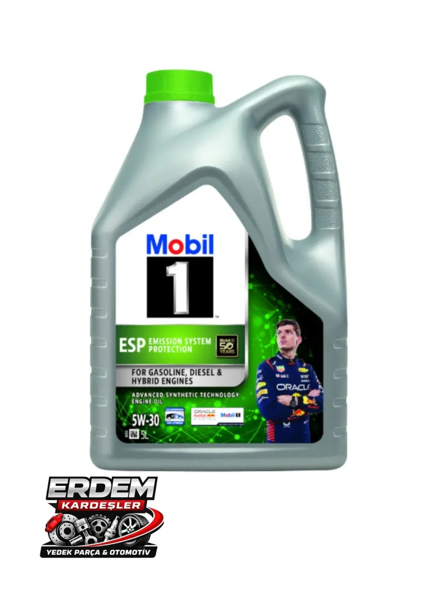 Mobil 1 ESP 5W-30 Tam Sentetik Motor Yağı 5 Litre (Partikül Filtreli - Yeşil Bidon)