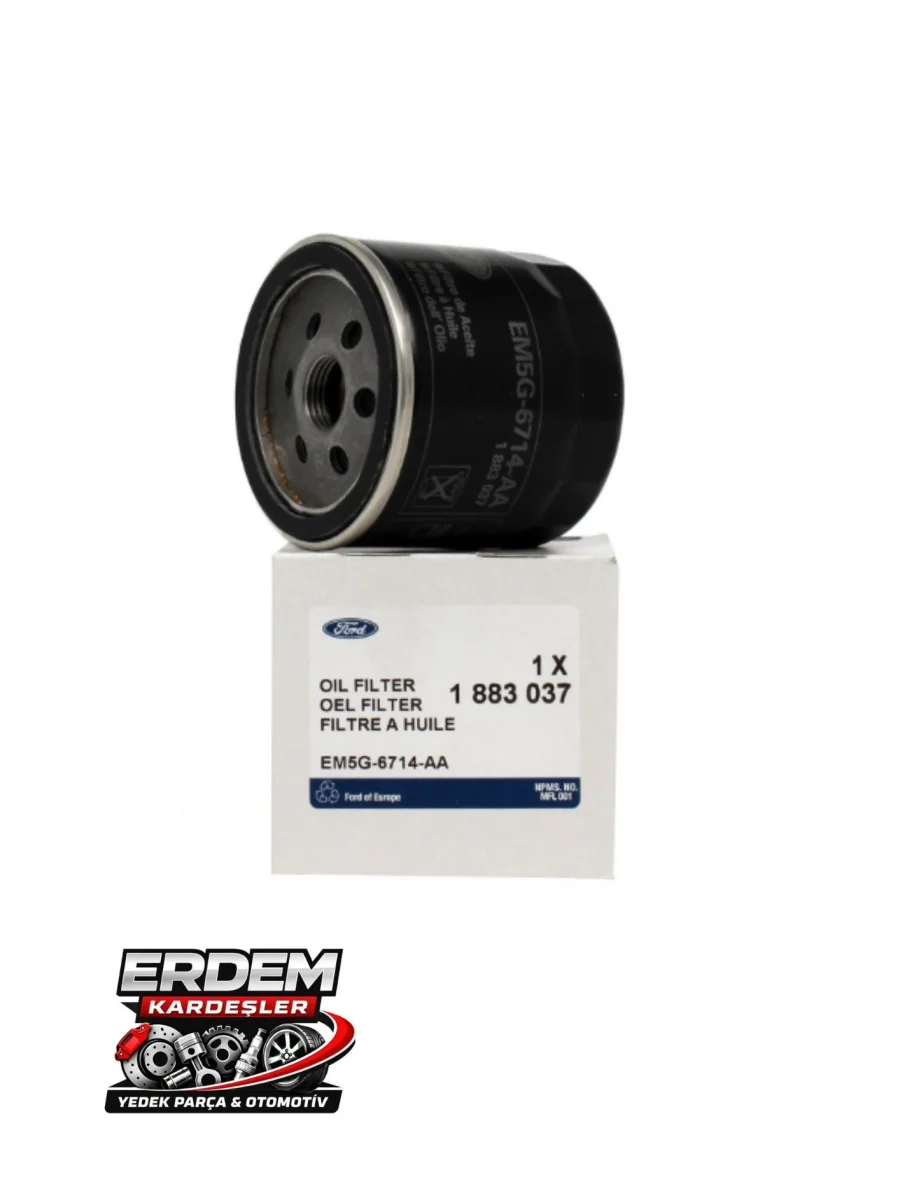 Ford Fiesta 1.25 - 1.4 - 1.6 Benzinli Motor Yağ Filtresi (%100 Orijinal Ford Otosan - EM5G6714AA)